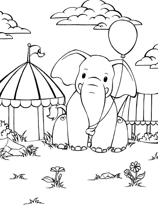 elephant balloon – Jane's Art & Illustration